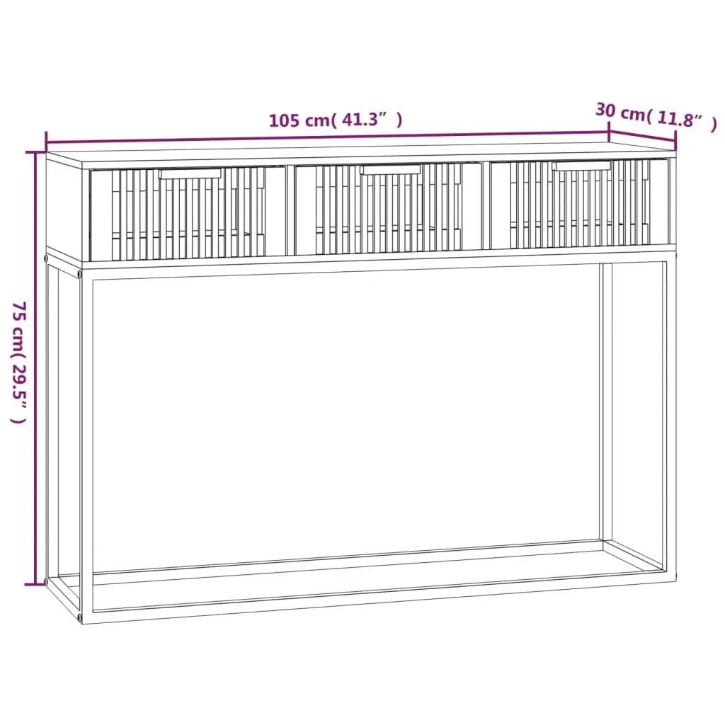 White Console Table for Organized Living