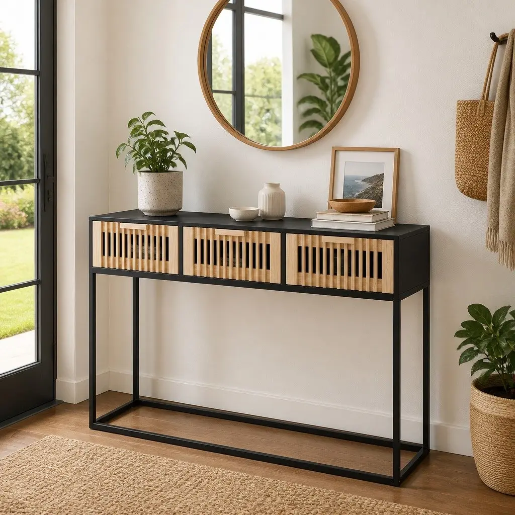 Console Table with 3 Drawers