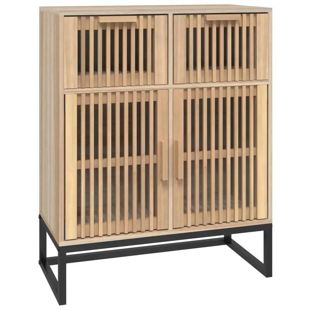 Storage Sideboard Cabinet 60x30x75 cm Brown Engineered Wood Furniture with Doors