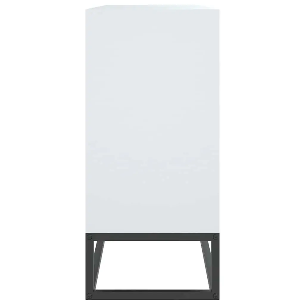 Sideboard White Engineered Wood 105x30x65 cm Storage Cabinet