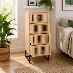 Friendly Storage Cabinet: Highboard in Brown Finish