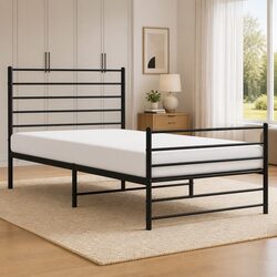 Your New Metal Bed Frame King Single 107x203 cm in Black