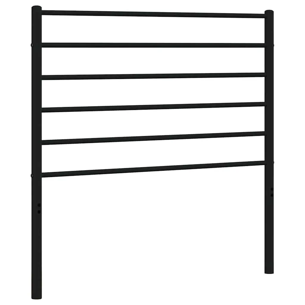 Metal Headboard Black 107cm Bedroom Bed Frame Header Powder-Coated Steel Support