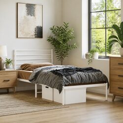 Your Comfortable Metal Bed Frame King Single 107x203cm