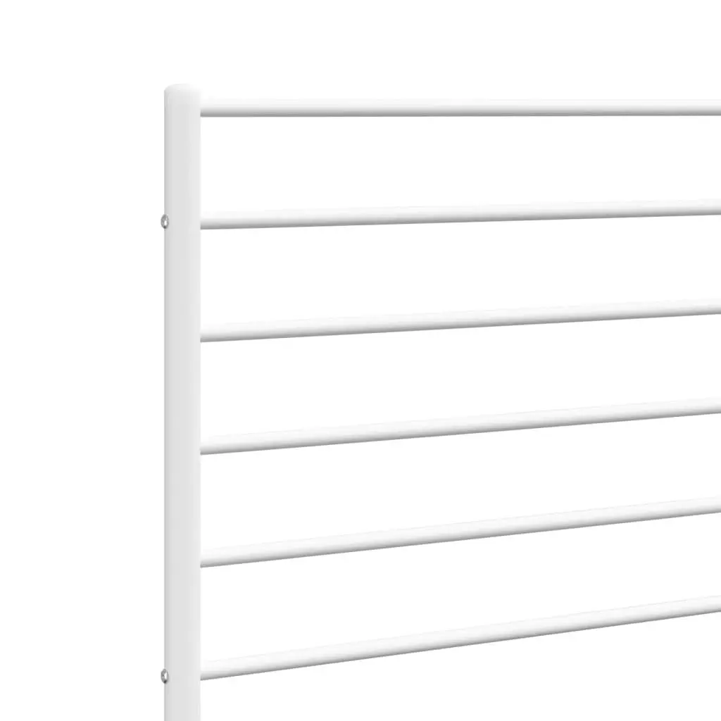 Metal Headboard White 107cm Bed Header Bedroom Furniture Stylish Design