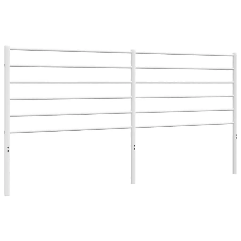 180cm White Metal Headboard