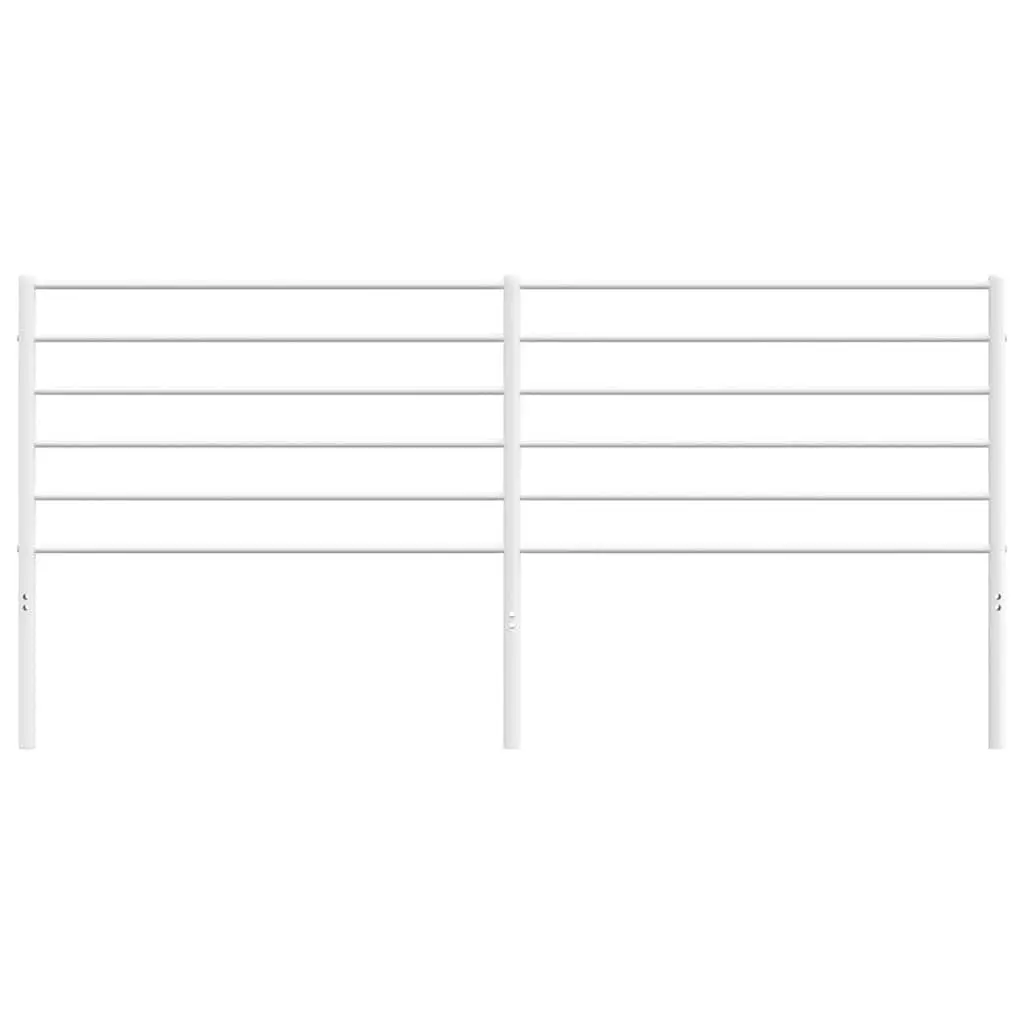 180cm White Metal Headboard
