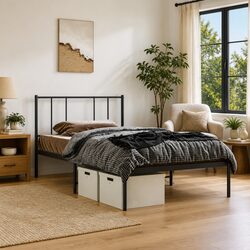 Your Black Steel Bed Frame for King Single Comfort