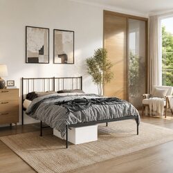 Discover Your New Black Metal Bed Frame 135x190 cm