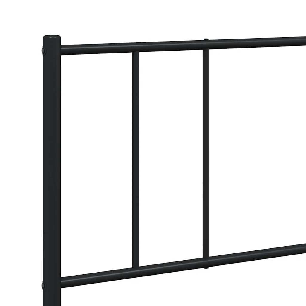 Black Metal King Size Bed Frame 183x203cm