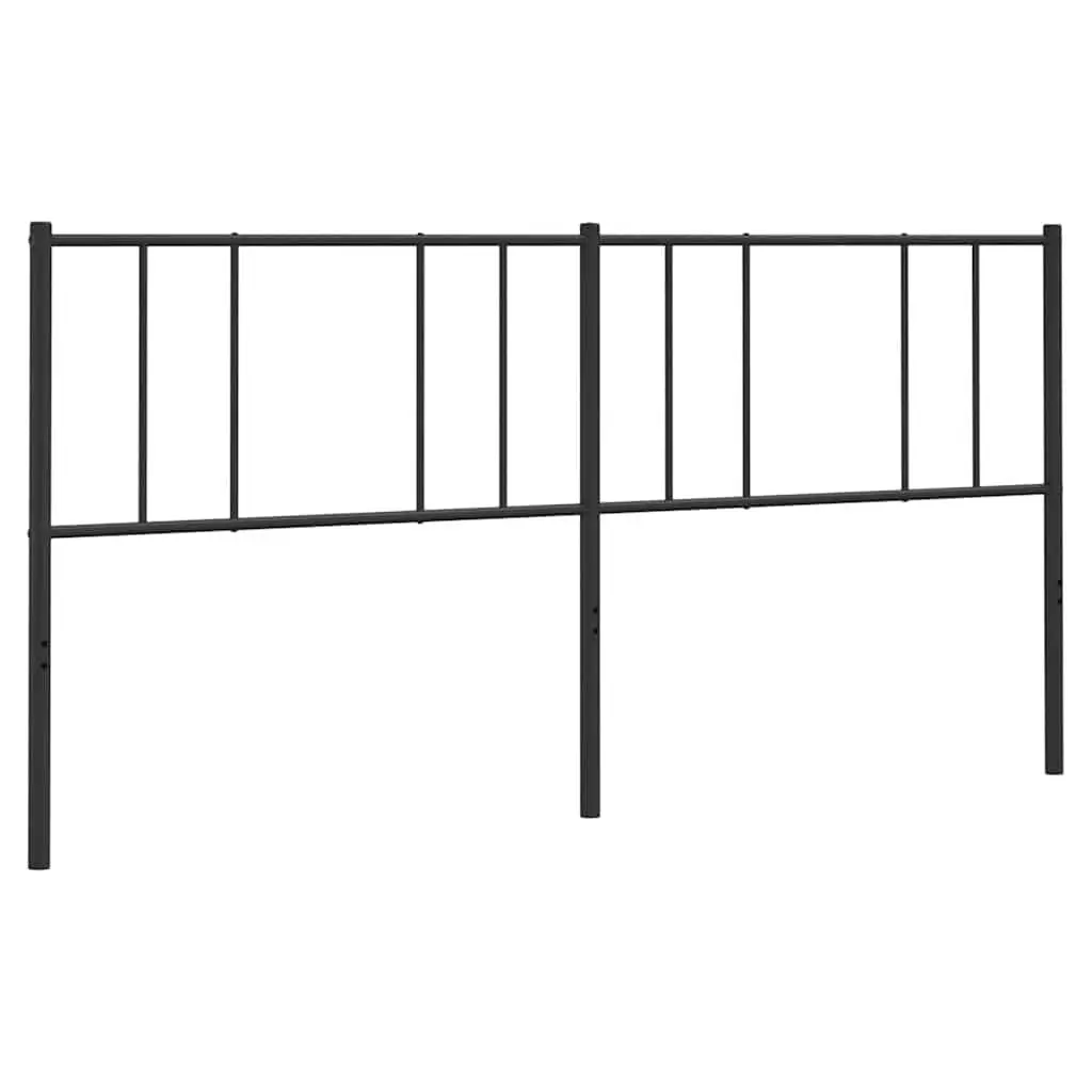 180cm Black Metal Headboard