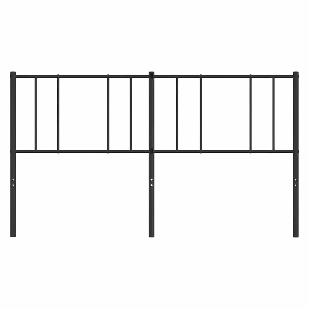 180cm Black Metal Headboard