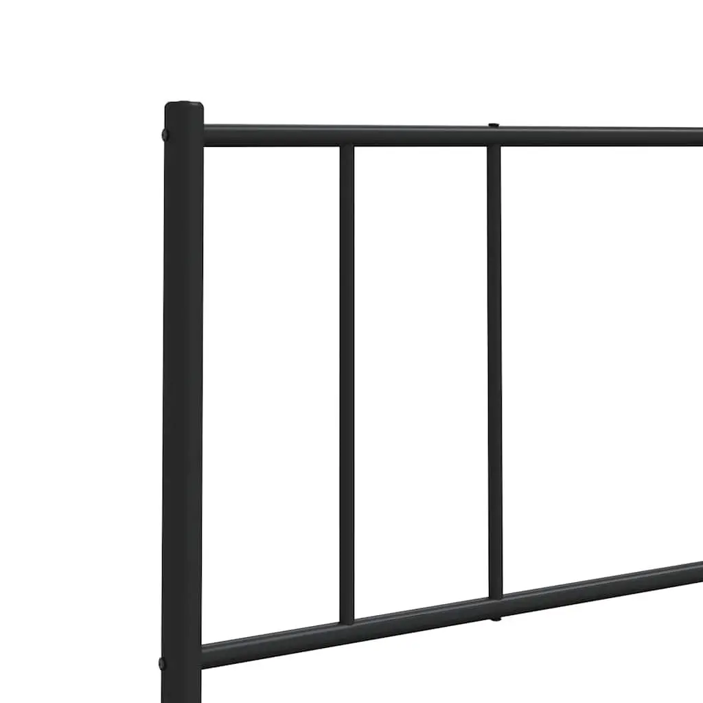 180cm Black Metal Headboard