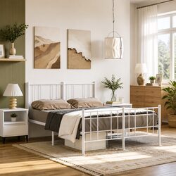 Your New White Metal Bed Frame for Comfort and Style