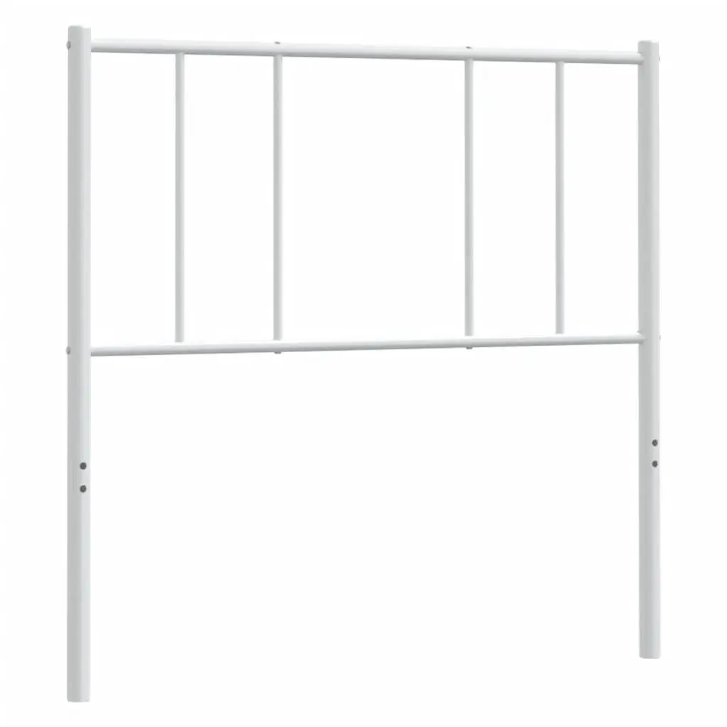 90cm White Metal Headboard