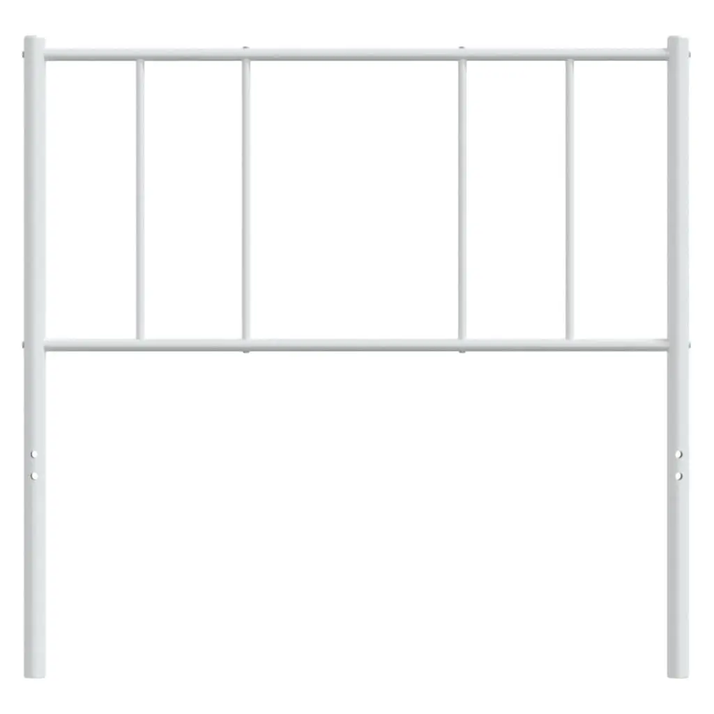 90cm White Metal Headboard