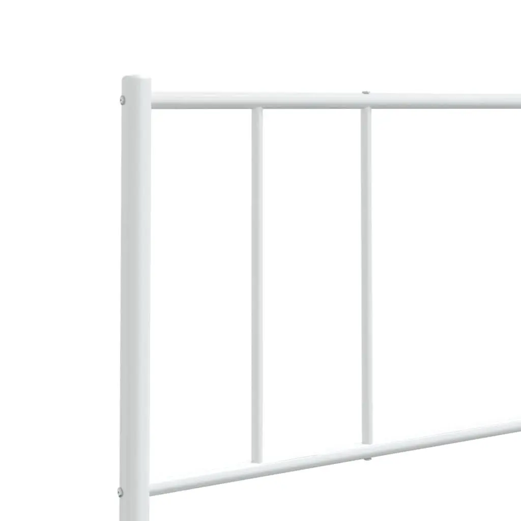 90cm White Metal Headboard