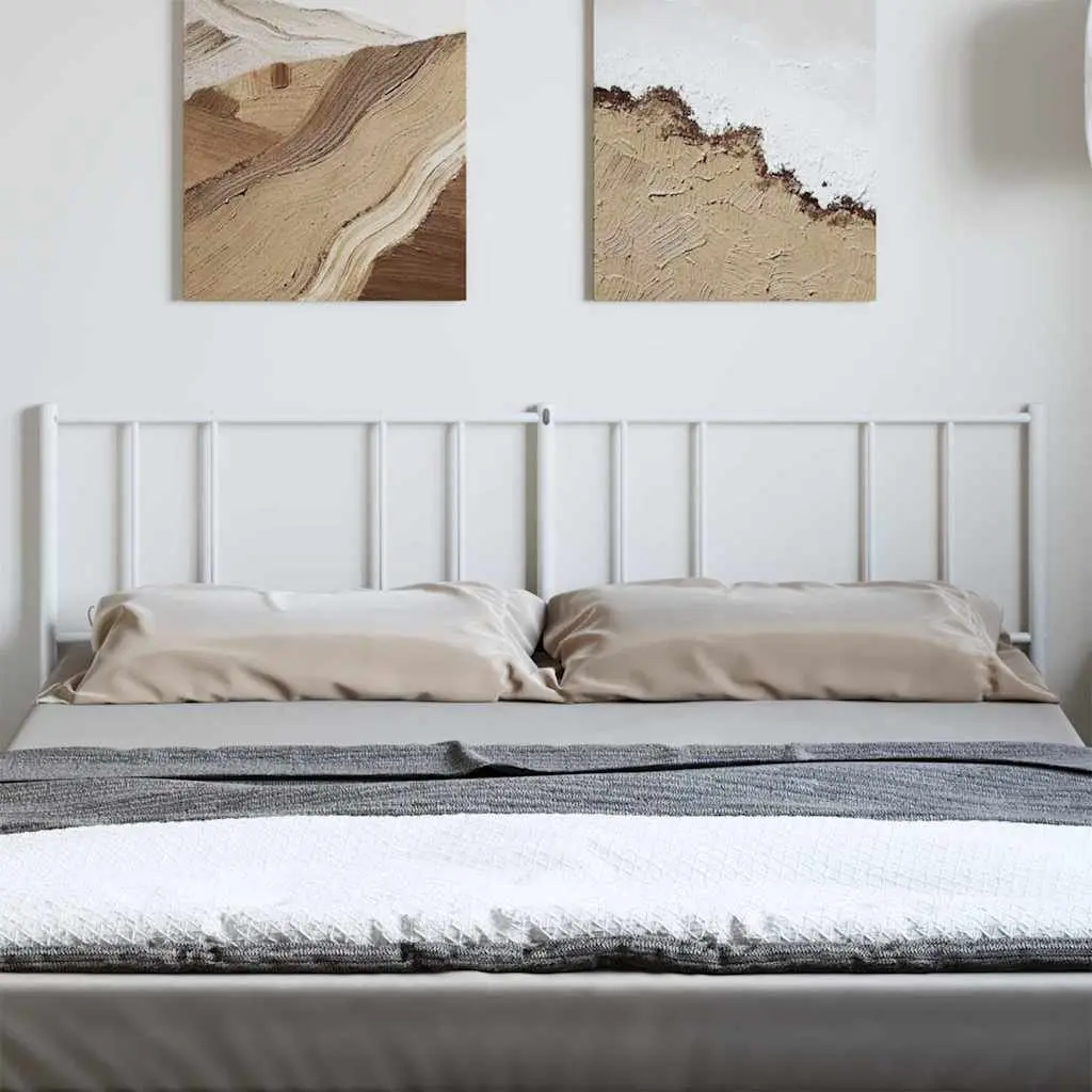 Metal Headboard White 180cm Bedroom Bed Frame Head Support Stylish Design