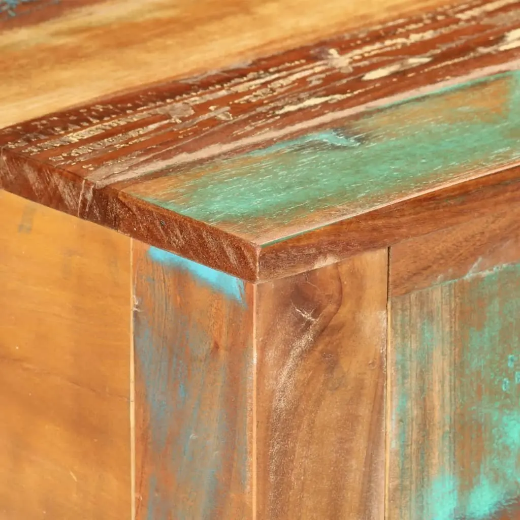 Console Table 110x30x75 cm Solid Reclaimed Wood Entryway Hallway Storage Drawers