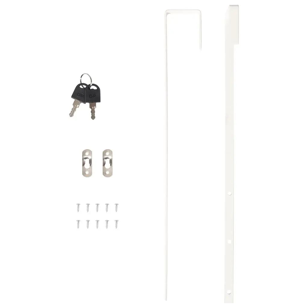 Wall Mounted Jewellery Mirror Cabinet with LED Lights White