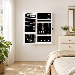 White LED Mirror Jewellery Cabinet for Your Essentials