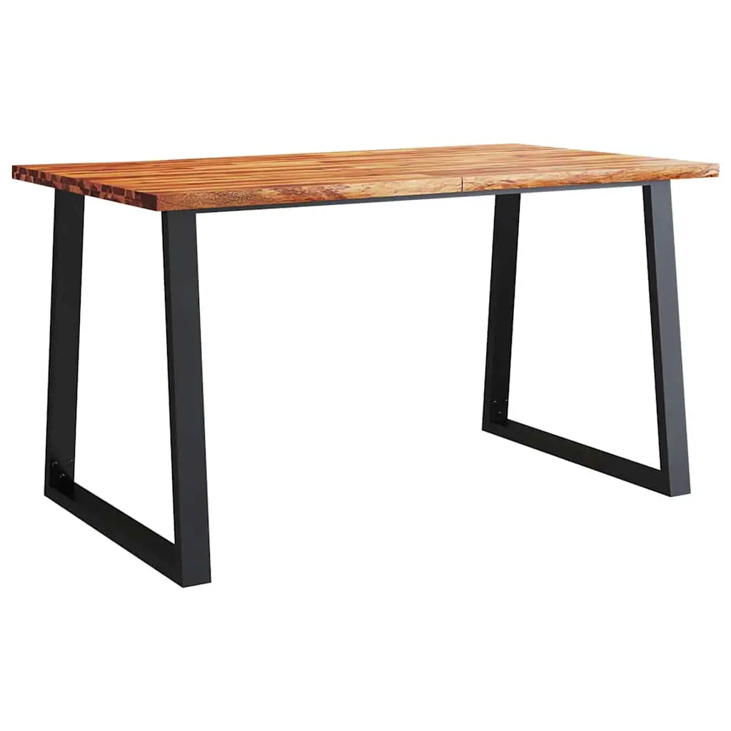 Dining Table with Live Edge 140x80x75cm