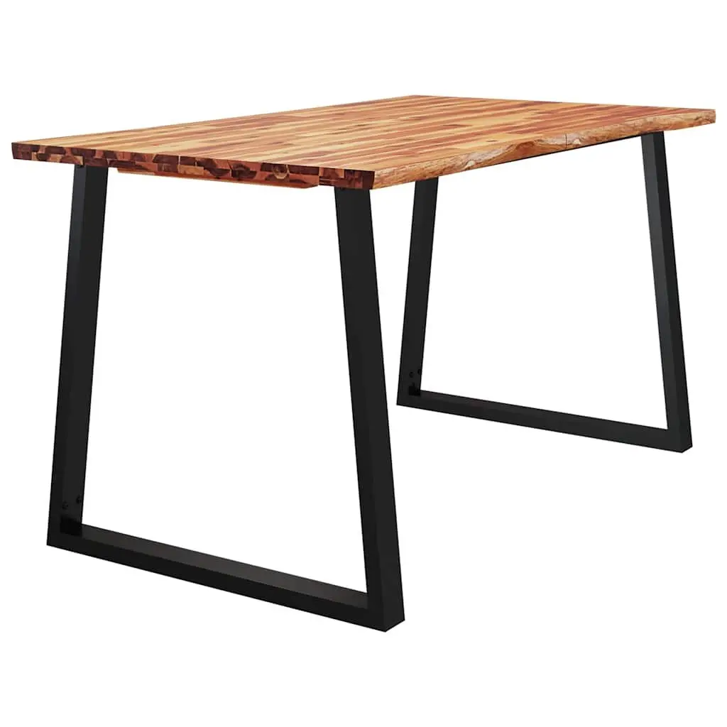Dining Table with Live Edge 140x80x75cm