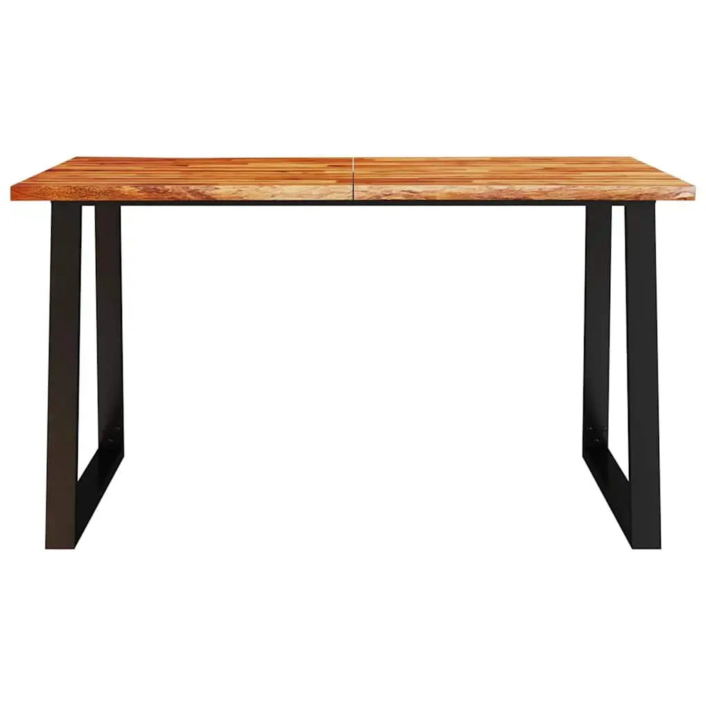 Dining Table with Live Edge 140x80x75cm