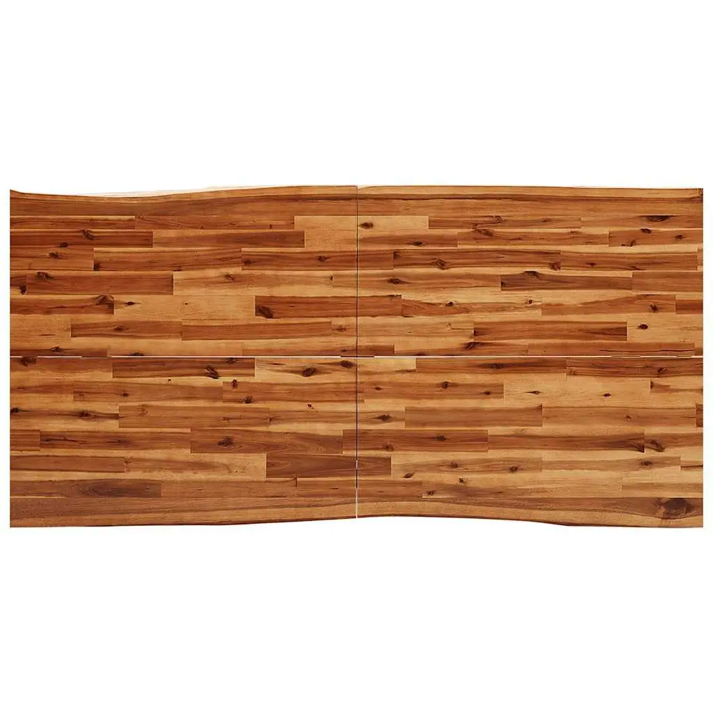 Dining Table Live Edge Solid Wood Acacia 180x90x75 cm