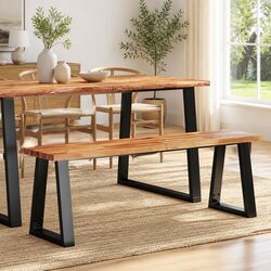 Add a Touch of Style with Our 140 cm Live Edge Bench