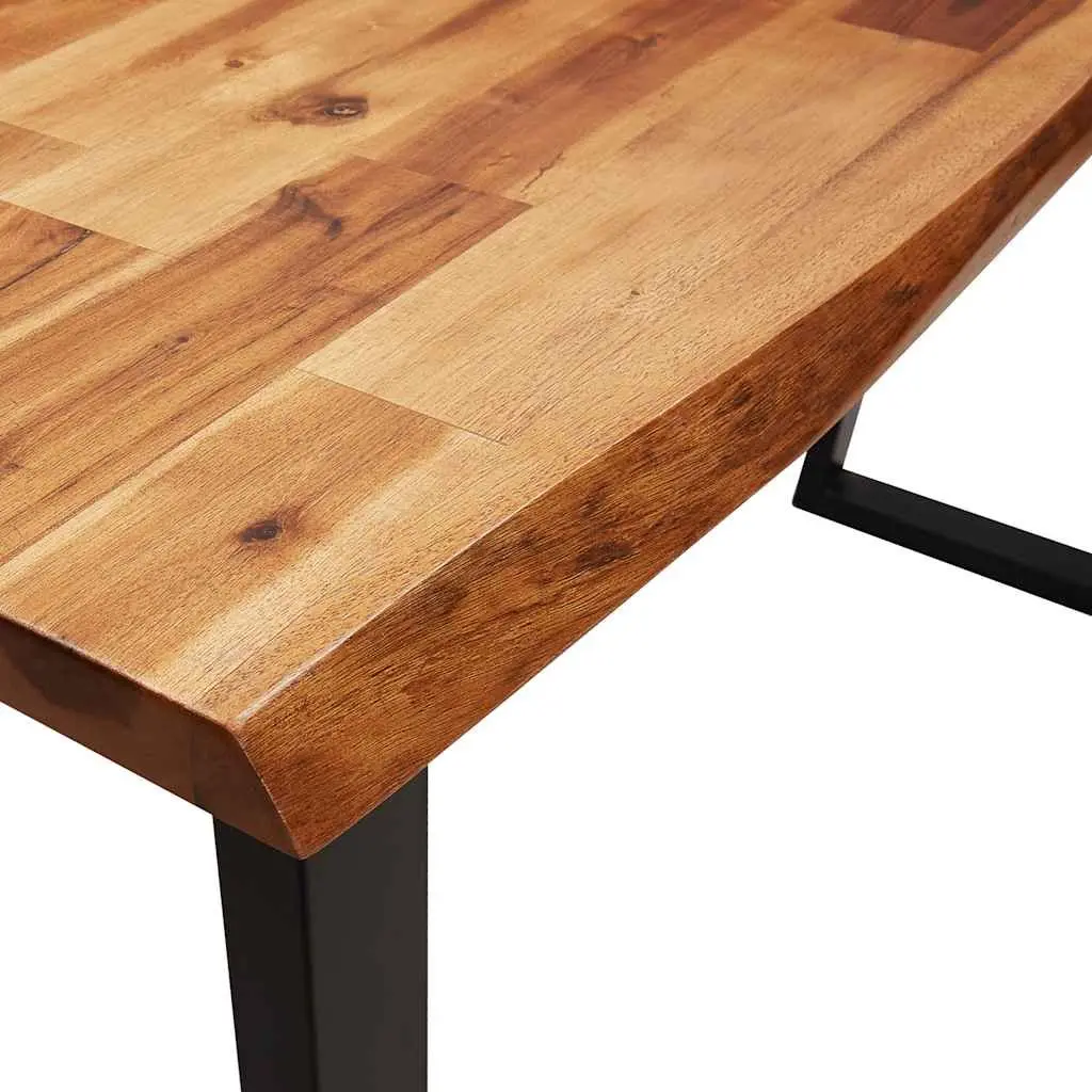 Console Table Live Edge Solid Wood Acacia 110cm W x 35cm D x 80cm H