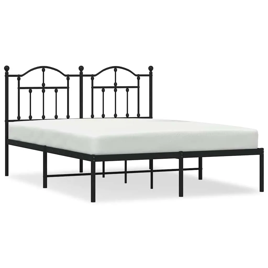 Black Metal Bed Frame for Comfort and Storage