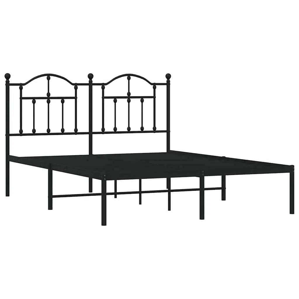 Black Metal Bed Frame for Comfort and Storage