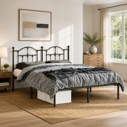 Your Ideal Metal Bed Frame 150x200 cm with Headboard