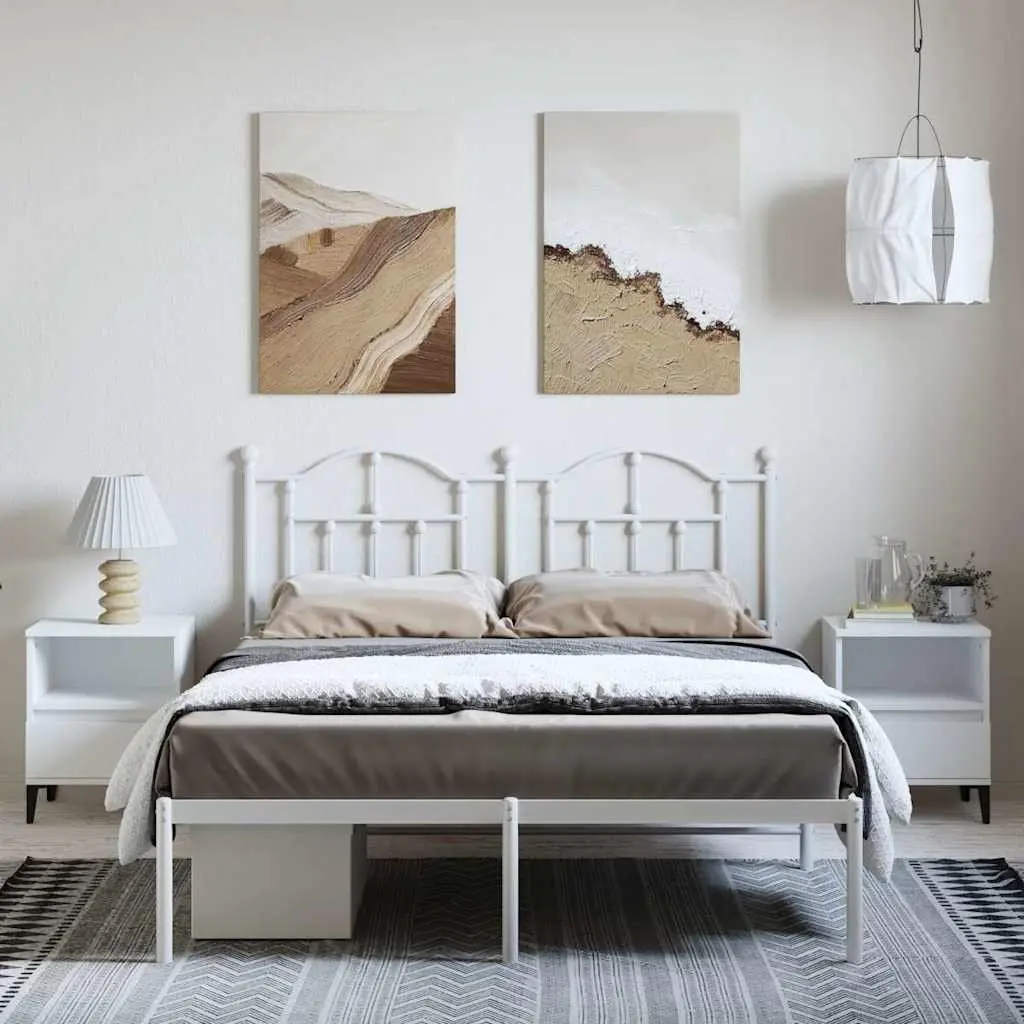 Metal Bed Frame 150x200 cm