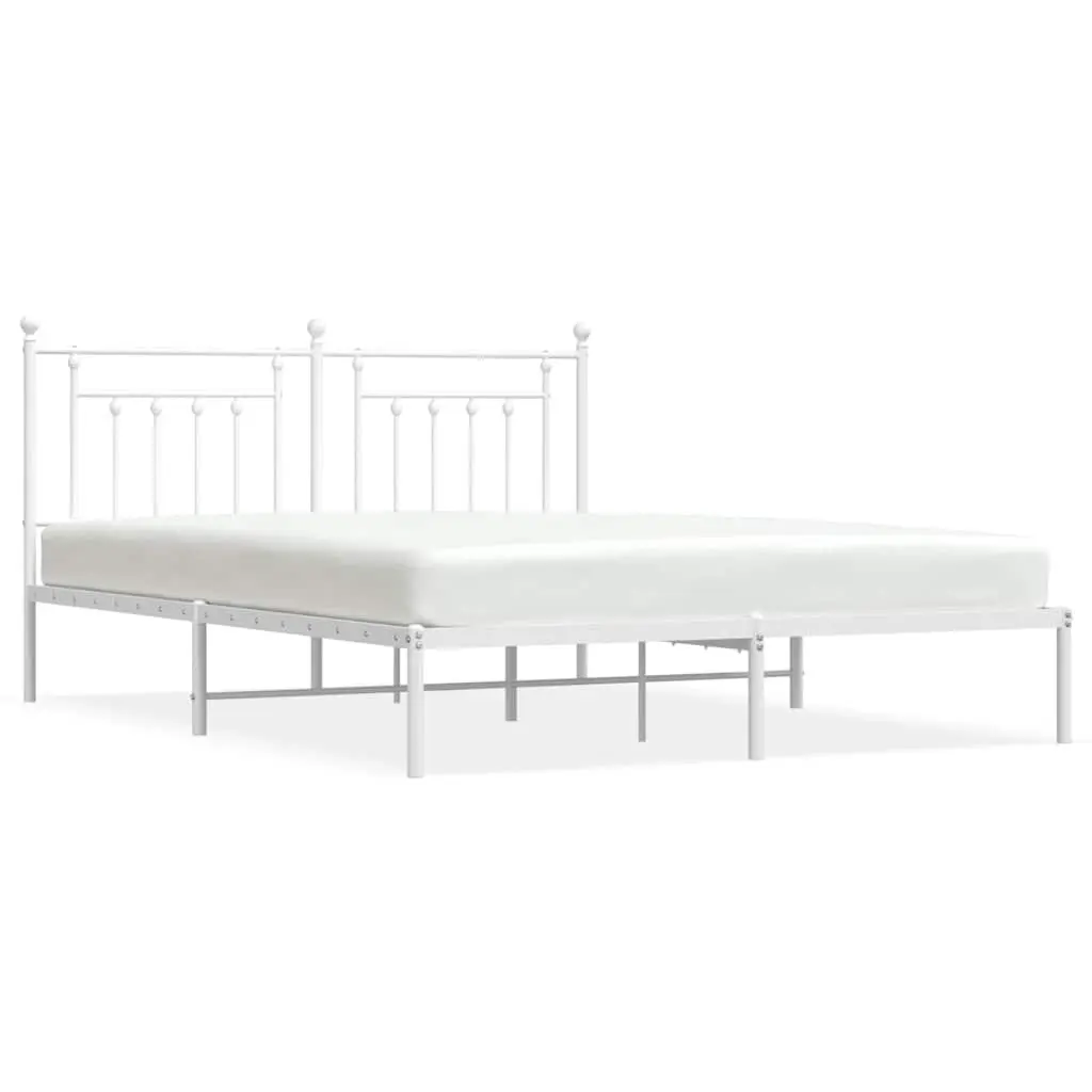 King Size Metal Bed Frame with Headboard