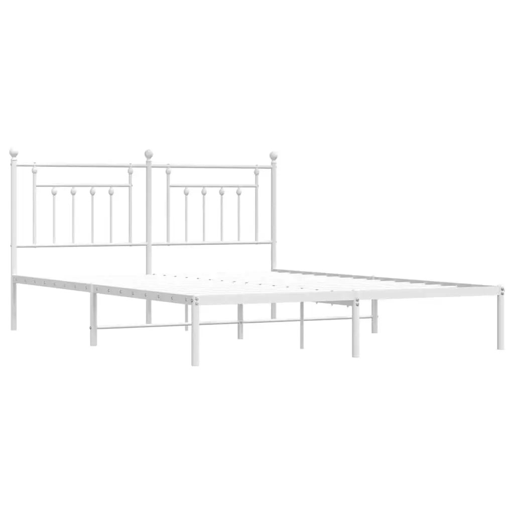 King Size Metal Bed Frame with Headboard