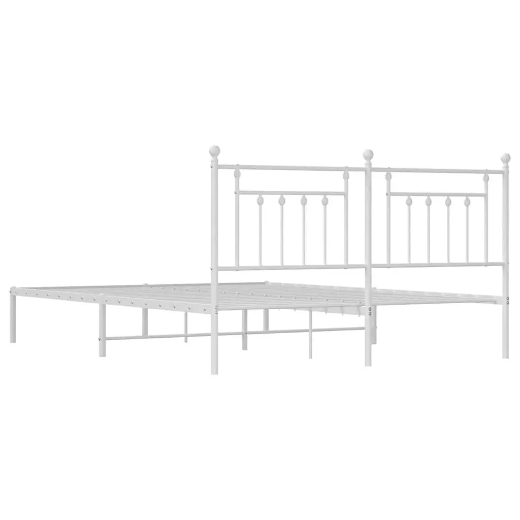 King Size Metal Bed Frame with Headboard