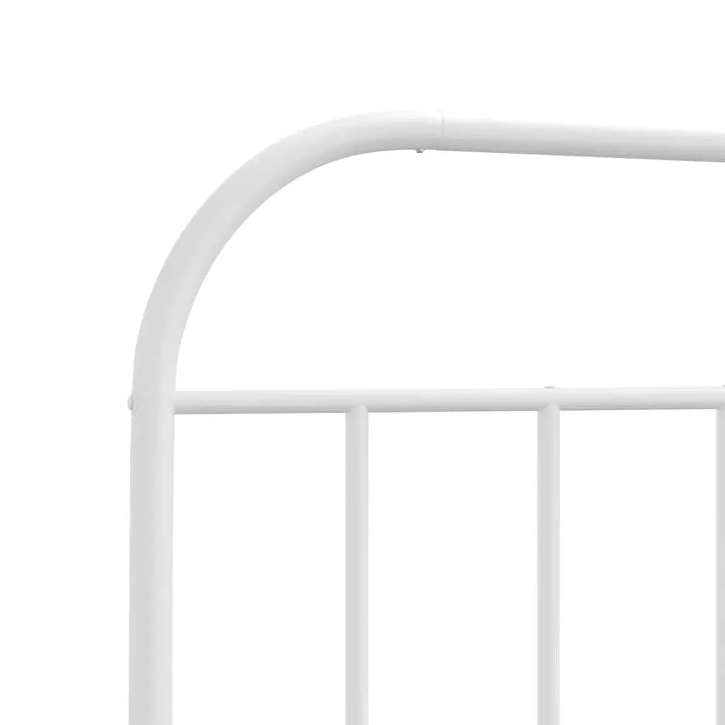 Metal Headboard White 90 cm Powder Coated Steel