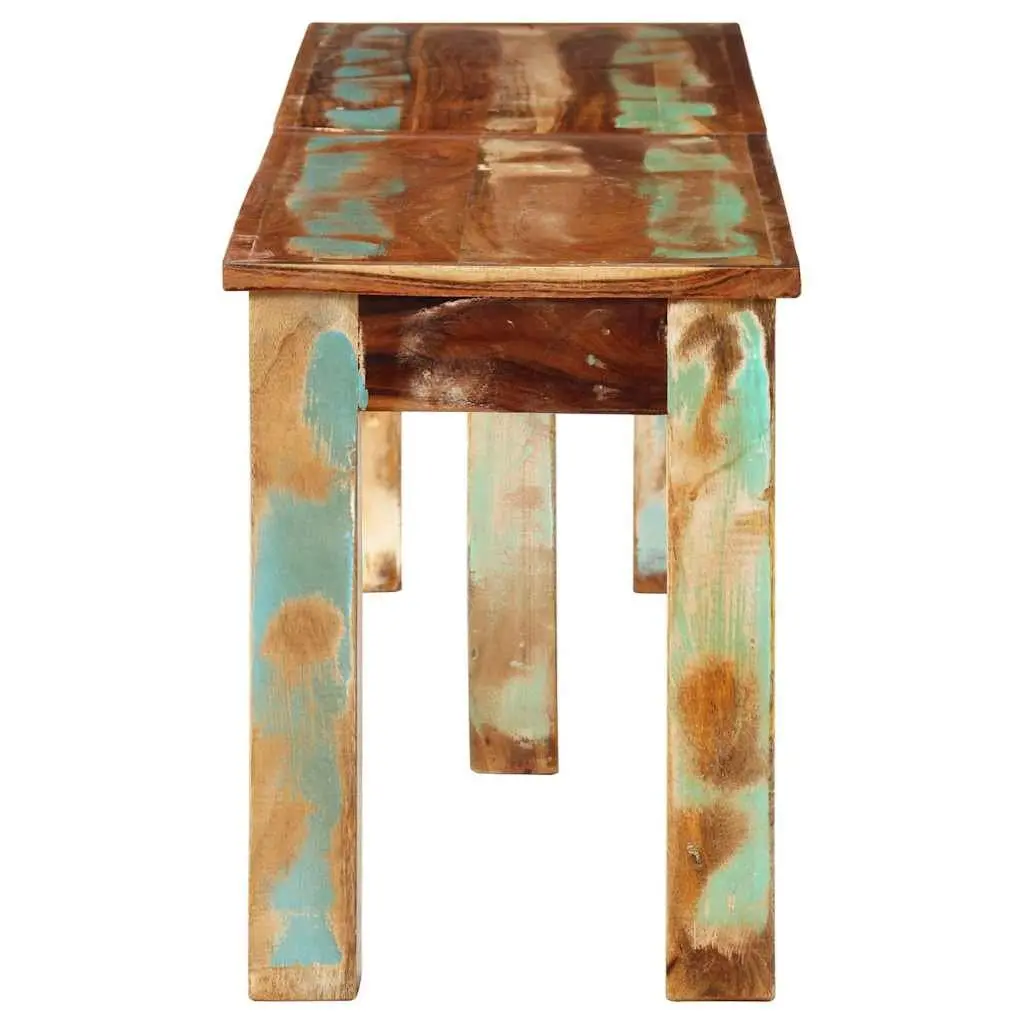 Indoor Wooden Bench 160cm Solid Reclaimed Wood Brown Seating 35cm Wide 46cm High