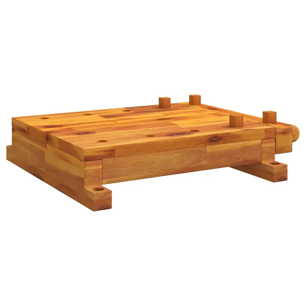 Solid Wood Workbench Top with Vice Compact 52x44x9.5 cm Acacia Brown