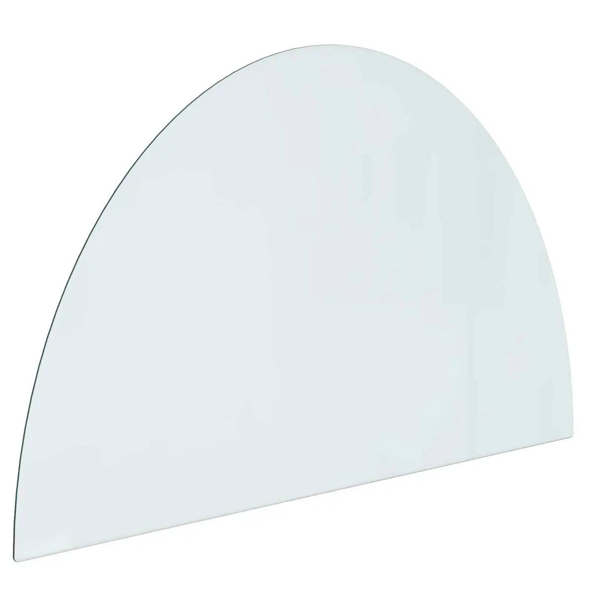 Fireplace Hearth Protector Heat-Resistant Tempered Glass Plate Transparent 1000 x 600 mm