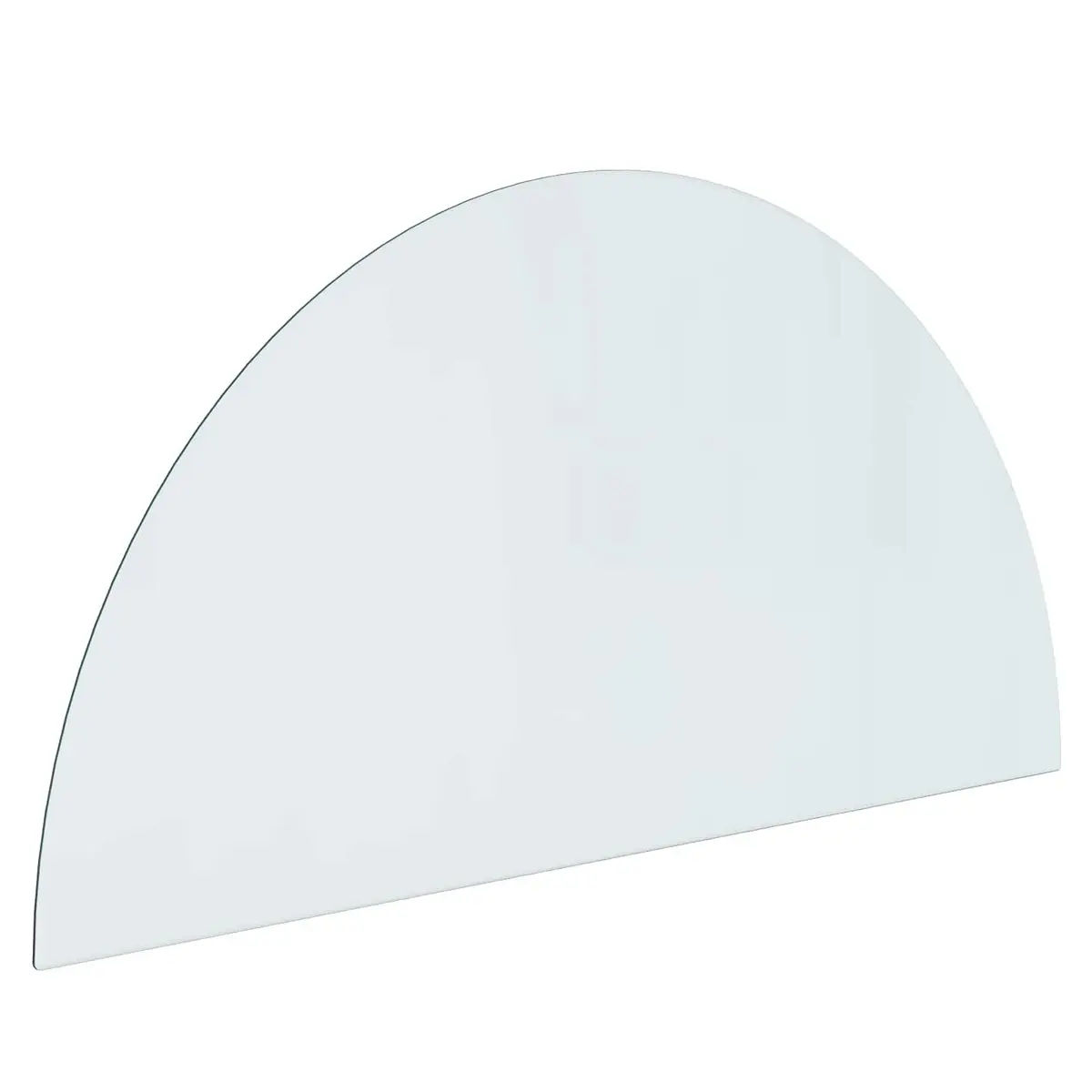 Fireplace Glass Plate Hearth Pad Heat Resistant Tempered Floor Protection