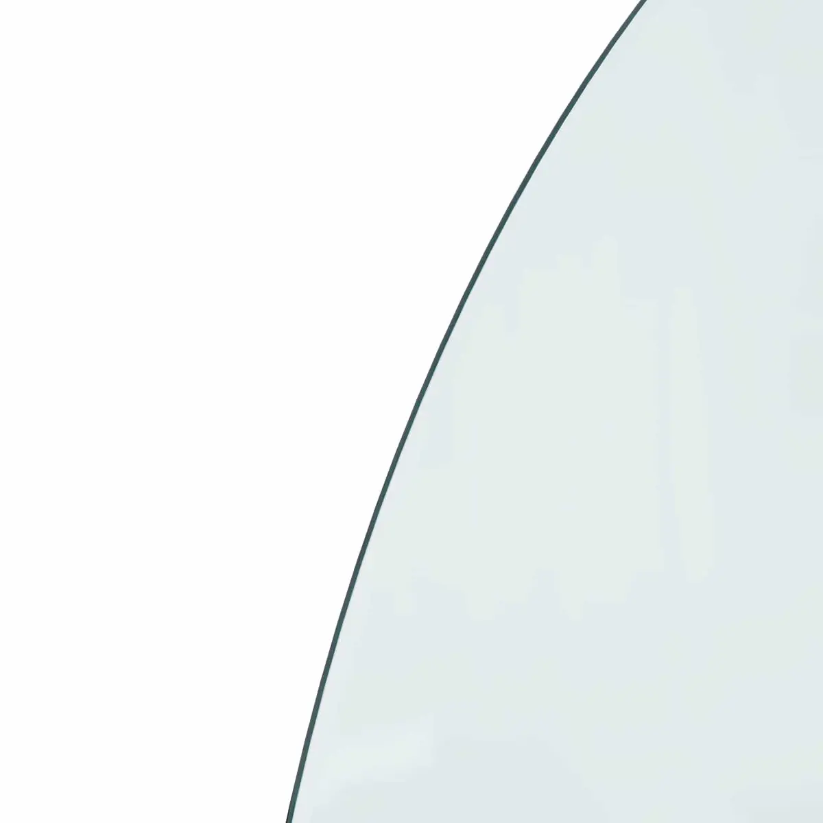 Fireplace Hearth Pad Heat Resistant Tempered Glass 800 x 500 mm