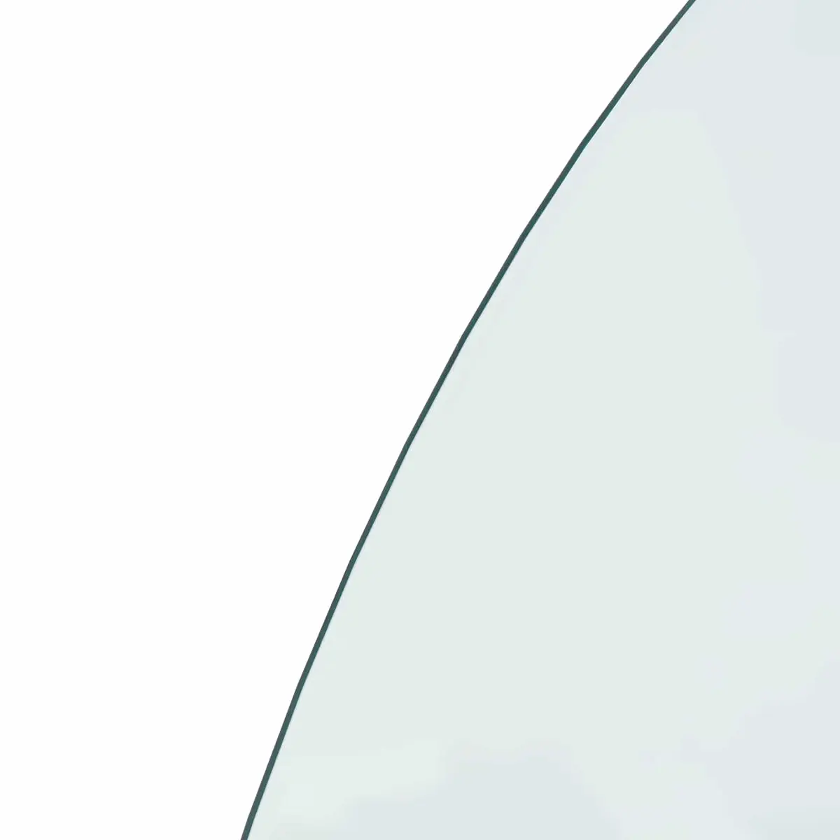 Fireplace Hearth Pad Heat Resistant Transparent Tempered Glass 1000 x 600 mm