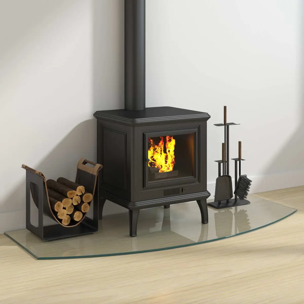 Glass Hearth Pad for Floor Protection