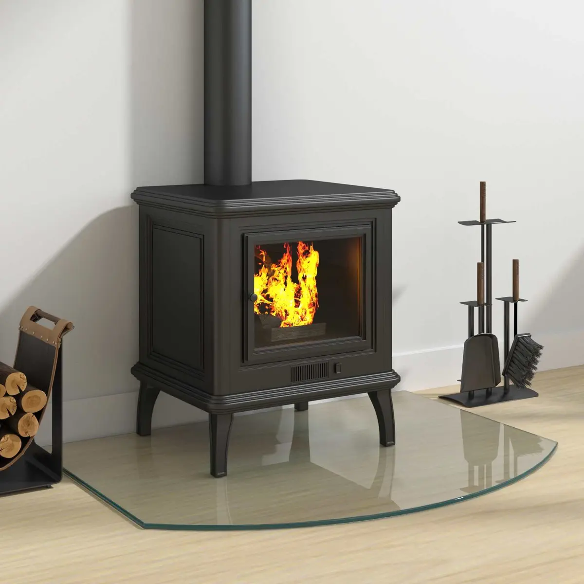 Fireplace Glass Plate 80 x 60 cm