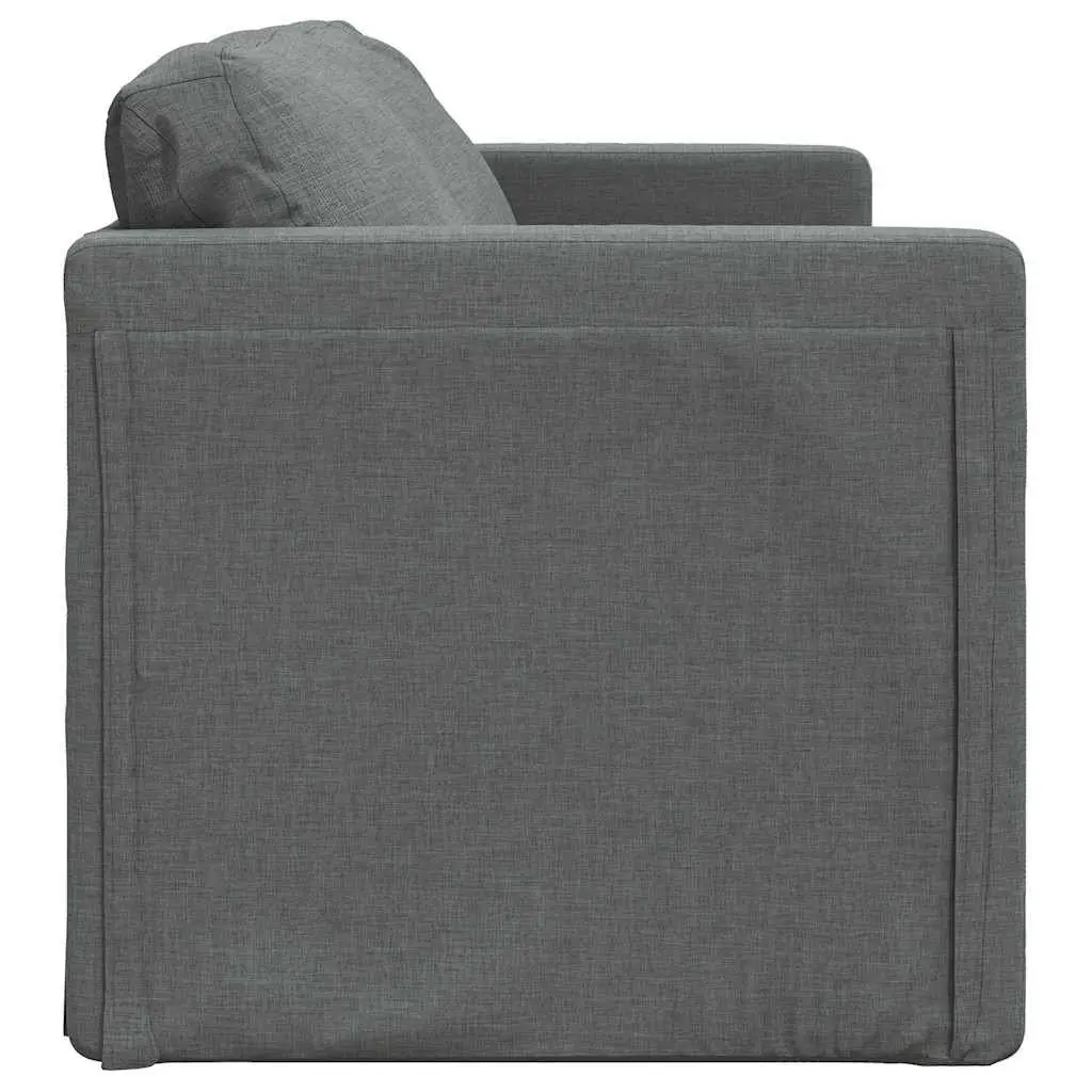 Floor Sofa Bed Convertible Sleeper Loveseat Folding Guest Bed Grey 112 x 174 x 55 cm