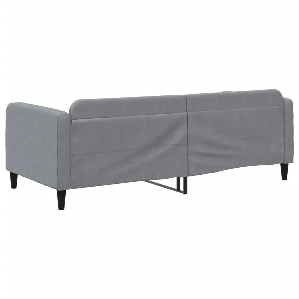 Day Bed Sofa Bed Grey Fabric Upholstered Modern 90x190 cm