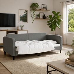 Your Friendly Grey Day Bed Sofa Bed 90x190 cm Awaits